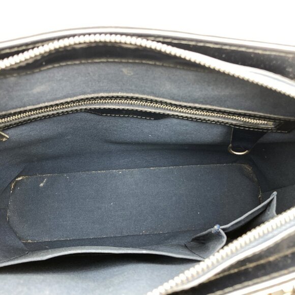 LOUIS VUITTON Navy Monogram Leather Tote Bag - Picture 8 of 13